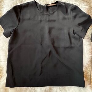 Everlane Size 2 Black The Japanese Top in Go Weave